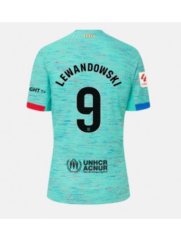 Ženski Nogometna dresi replika Barcelona Robert Lewandowski #9 Tretji 2023-24 Kratek rokav